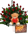 Flores a Peru, envio de hermosas flores a Peru, bellos arreglos florales para entregar en Lima Peru