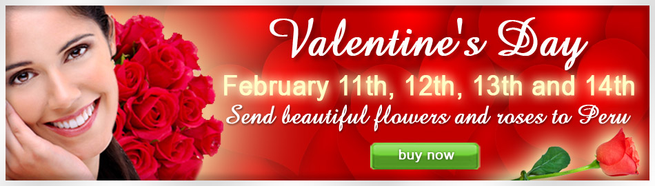 Valentines day flowers Lima Peru